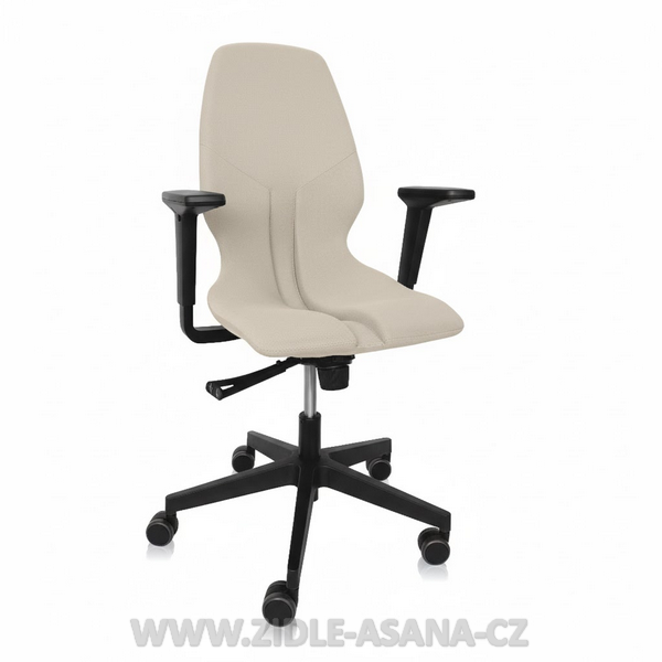 Ergonomická židle Ásana Spektra Textil, White Pearl